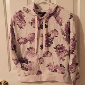 Cropped floral hoodie 💐